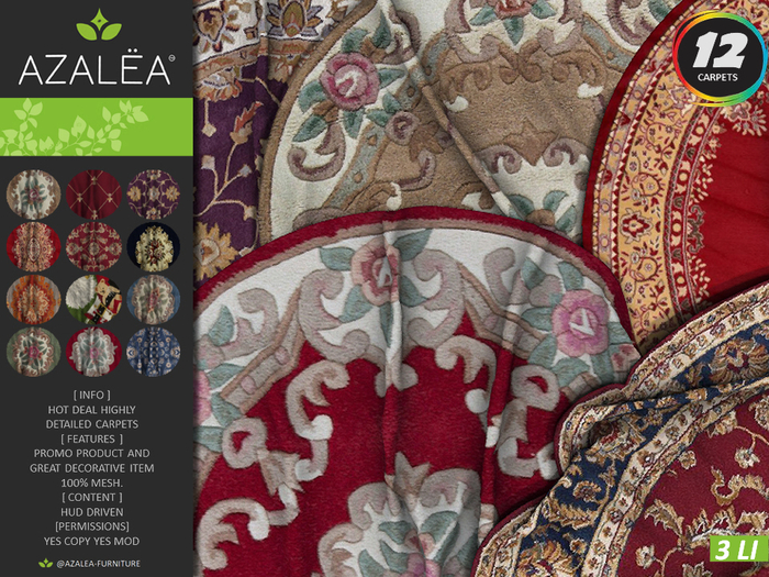 [AZALEA] PROMO CARPETS ROUND WRINKLED
