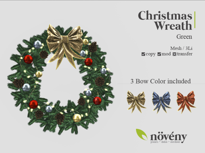 Noveny - Christmas Wreath - Green