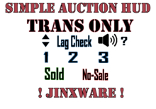 !JINXWARE! Simple Auction HUD [BOXED] {vs.trans}