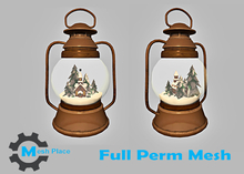 Mesh Place - Christmas Snow Globe - Full Perm Mesh