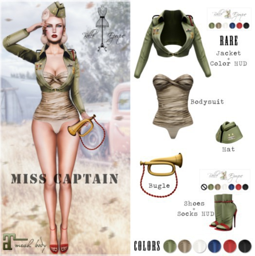 Belle Epoque { Miss Captain } Shoes White (Box)