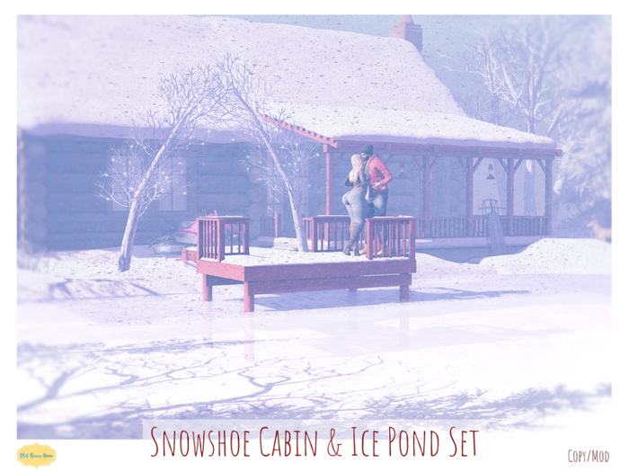 {OBD} Snowshoe Cabin & Ice Pond -Add 2 Unpack- [BOXED]