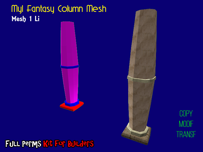 Myl Fantasy Column Mesh boxed