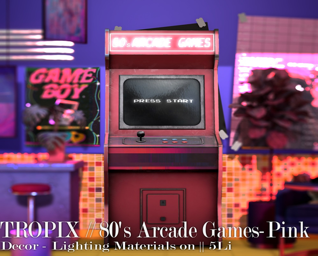 TROPIX // 80's Arcade Games Pink - BOX