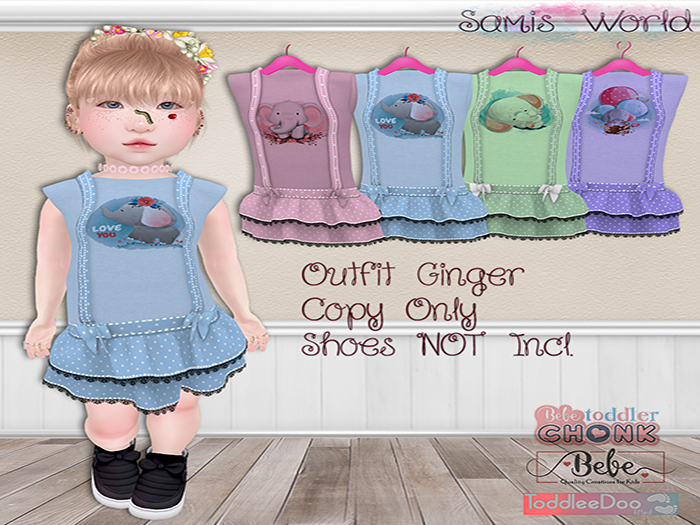 (SW) Outfit Ginger Violet TDB/BEBE+CHONK Hud