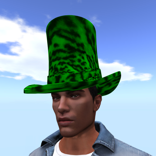 Fun Fur Hat. (Green)