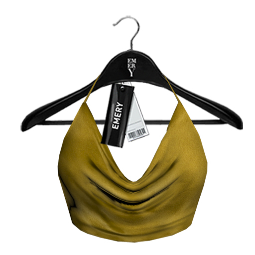Emery Floyd Draped Top Gold