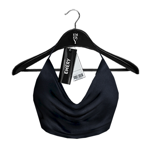 Emery Floyd Draped Top Black