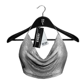 Emery Floyd Draped Top  Plata