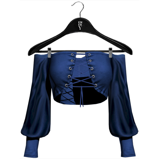 Emery Quincy Top Vibrant Blue