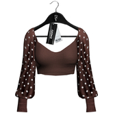 Emery Gardenia Top Choco