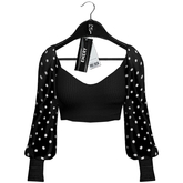 Emery Gardenia Top Black