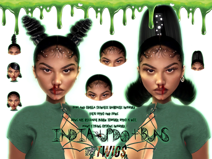 TWIG$: India Updo + Buns