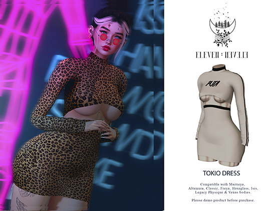ELEVEN - TOKIO Dress (P#uta White)