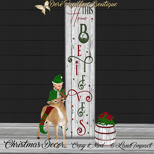 *Special 25 % Off* DPB Christmas Decor - This Home Believes