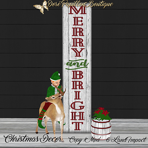 *Special 25 % Off* DPB Christmas Decor - Merry & Bright