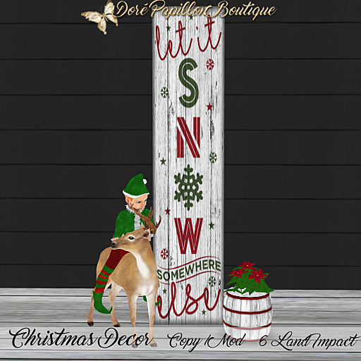 *Special 25 % Off* DPB Christmas Decor - Let It Snow