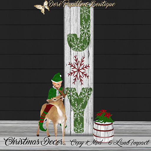 *Special 25 % Off* DPB Christmas Decor - Joy