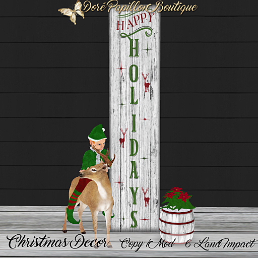 *Special 25 % Off* DPB Christmas Decor - Happy Holidays