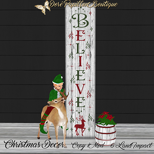 *Special 25 % Off* DPB Christmas Decor - Believe