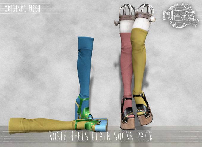 -DRD- Rosie Platforms - Plain Socks Set (add)