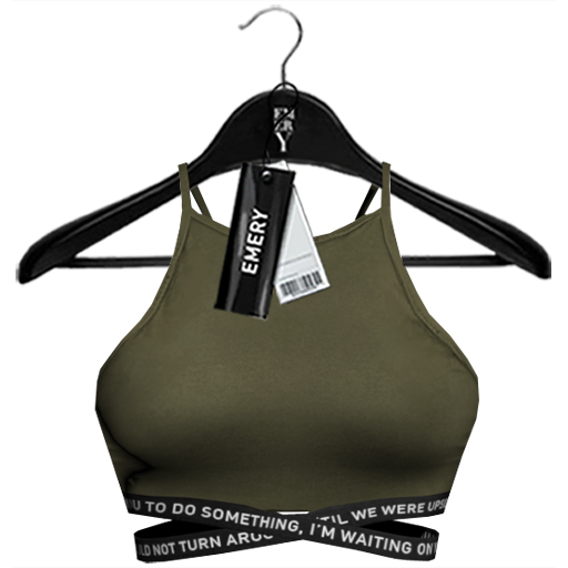 Emery Circles Top Olive