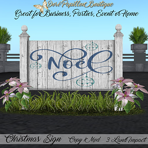 DPB Christmas Sign - Noel