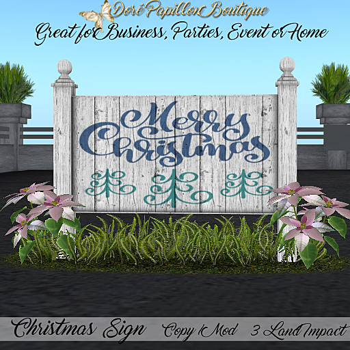 DPB Christmas Sign - Merry Christmas