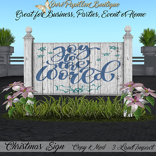 DPB Christmas Sign - Joy to the World