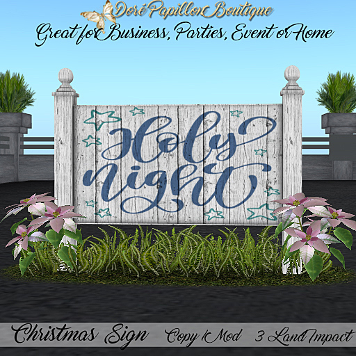 DPB Christmas Sign - Holy Night