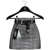 Emery Grace Belted Skirt Checked