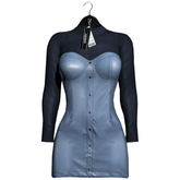 Emery Collonade Dress Sky