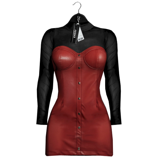 Emery Collonade Dress Red
