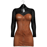 Emery Collonade Dress Chesnut