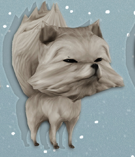 ::BB:: Artic Fox Avatar (creme)_BOXED
