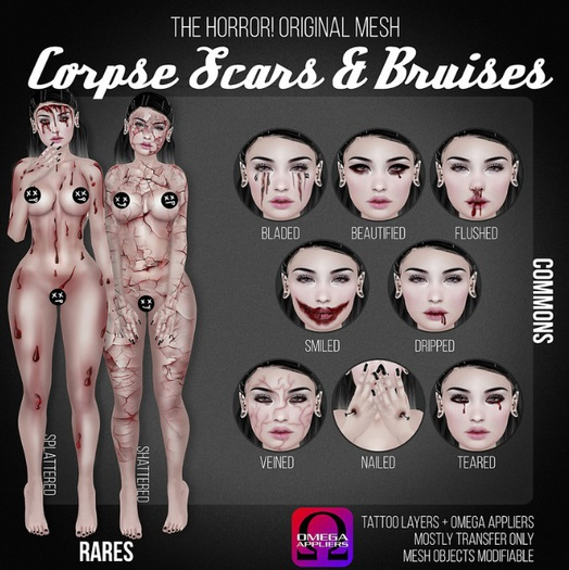 The Horror!~ Corpse Scars & Bruises - Bladed