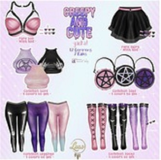 Luas Cute & Creepy Leggings Pink