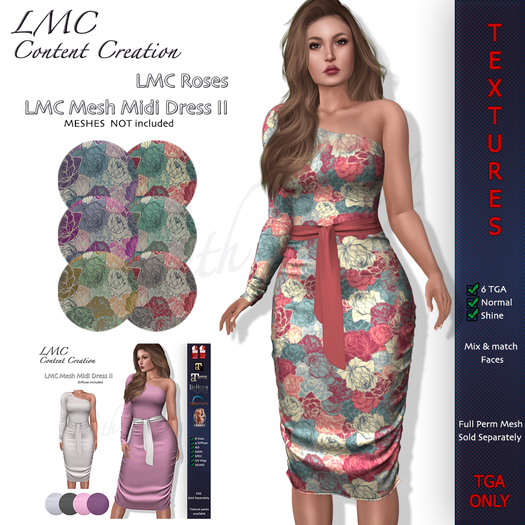 LMC TGA - Midi Dress II - Roses