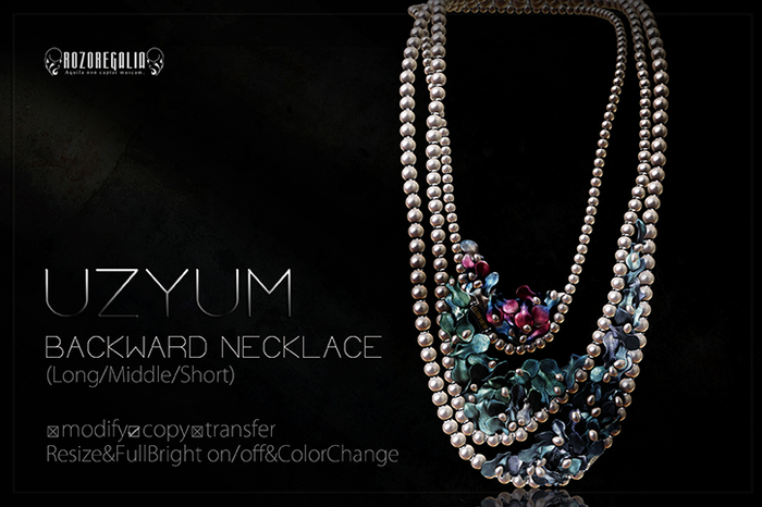 ROZOREGALIA_UZYUM*BACKWARD NECKLACE