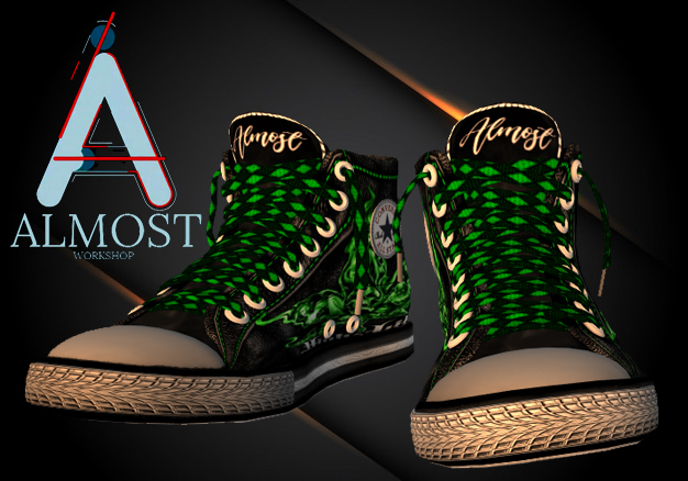 :Almost: - All Star Green Chucks