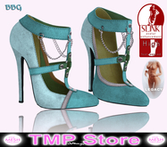 //TCS// - 3 color Ankle Pumps  BBG ~ Slink & Legacy