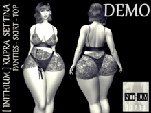 [ INITHIUM ] KUPRA  SET TINA - PANTIES - SKIRT - TOP DEMO