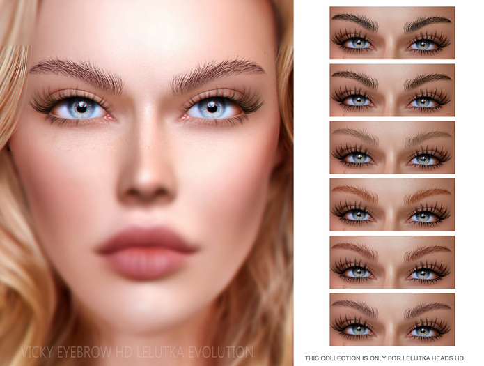 Second Life Marketplace EUDORA BEAUTY VICKY EYEBROWS HD [ LELUTKA
