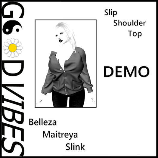 *DEMO Add Touch Detach Slip Shoulder Top