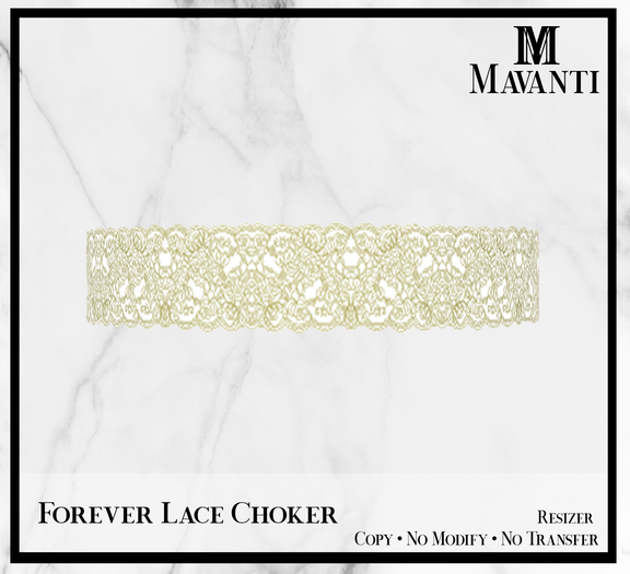 MAVANTI - Forever Lace Choker [Yellow]