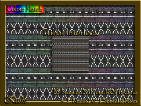 Second Life Marketplace - Tribal Interlock Seamless Texture Set