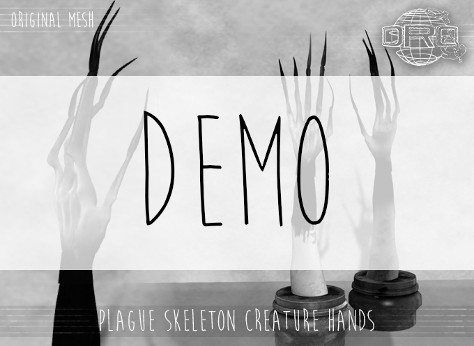 -DRD- Plague Skeleton Creature Hands V 1.8 DEMO(add)