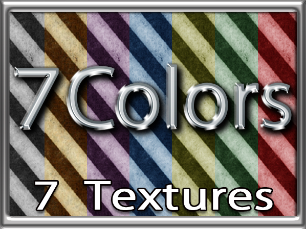 Zoy Texture [ Diagonal Stripes ] Seamless -  7 Colors
