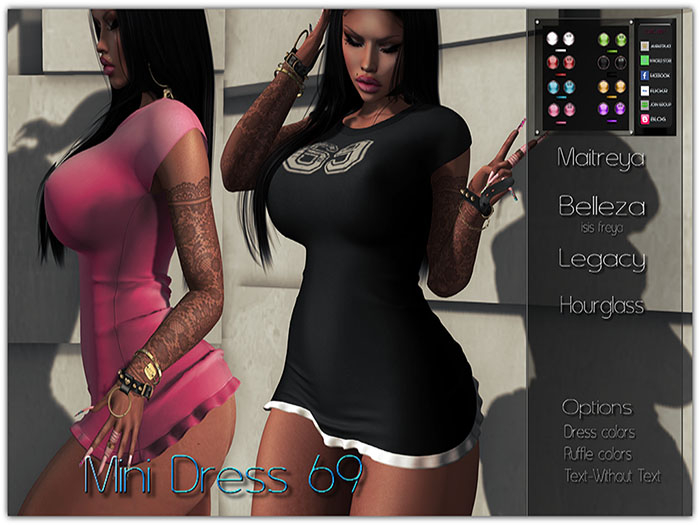 [TOXIC BISH] Mini Dress 69 @ HUD