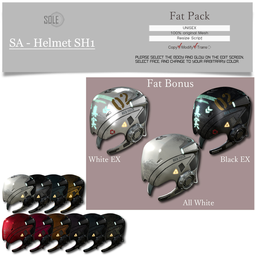 :::SOLE::: SA - Helmet SH1 (Fat Pack)